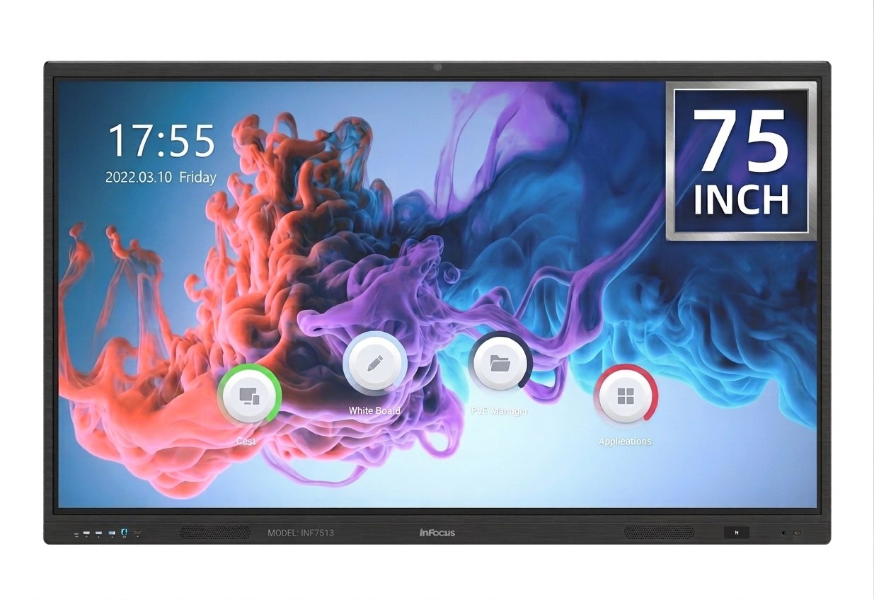 InFocus JTouch Series 13 - 75" Interactive Smart Board (IN7513) - Google EDLA, 4K UHD interactive display