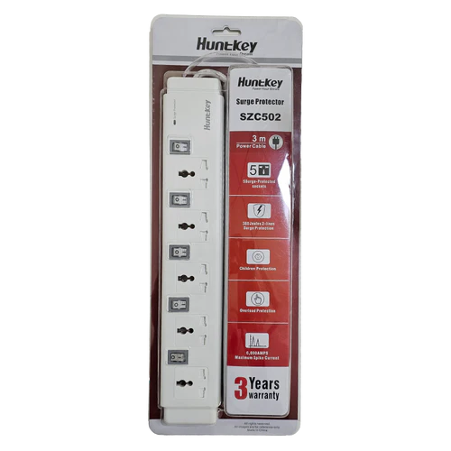 Huntkey SZC502 3m Universal Power Strip with Surge Protection image 5